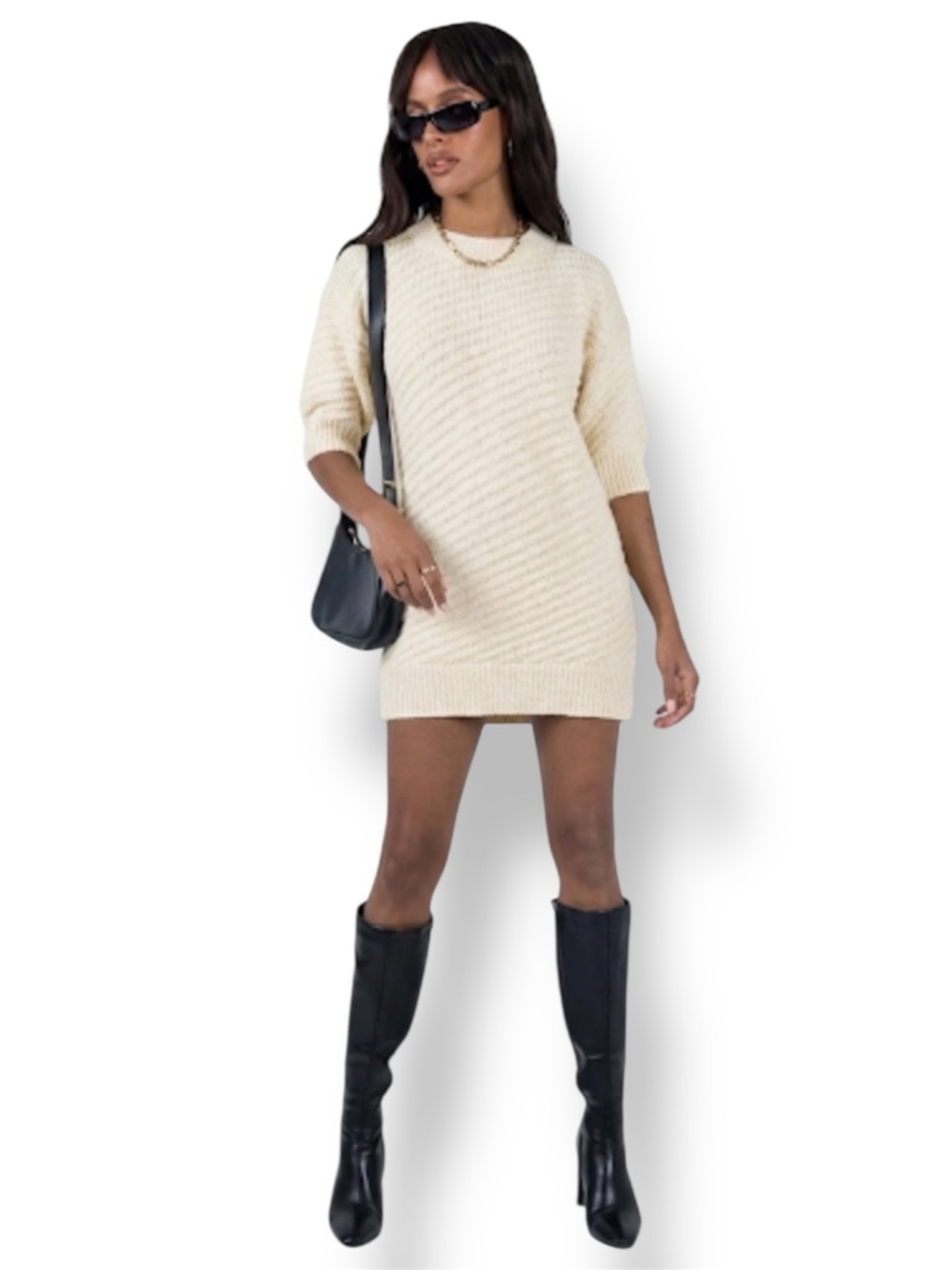 Rachel Comey Alpaca Zenith Tunic Sweater Dress Ivory Size XS